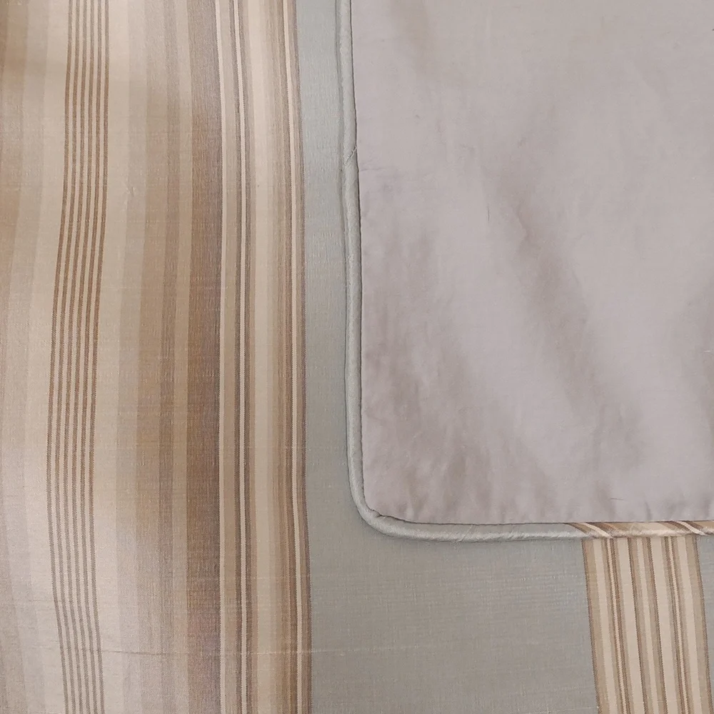 Pottery Barn Silk Stripe Euro Pillow Sham *PAIR*